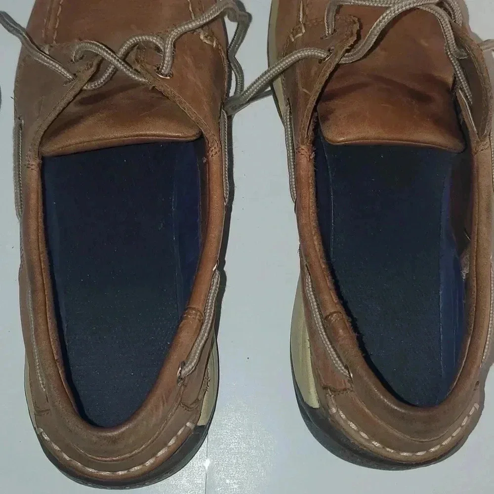 Sperry Intrepid 2 Eye Boat Shoe Moc Silhouette Dark Tan Sz 11.5 M Mens